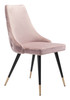 Piccolo Pink (Set of 2) Steel and Polyester Dining Chair