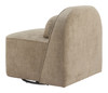 Kakao Olive Brown Steel and Polyester Swivel Chair