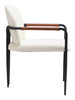 Sibu Cream Steel and Polyester Dining Chair