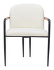 Sibu Cream Steel and Polyester Dining Chair