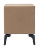 Montana Brown Steel and Polyester Rectangular Side Table