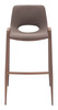 Desi Brown & Walnut (Set of 2) Steel and Polyurethane Barstool
