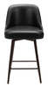 Keppel Black & Bronze Steel and Polyurethane Swivel Counter Stool