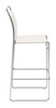 Verbena Cream (Set of 2) Steel and Polyurethane Stackable Barstool