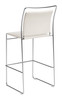 Verbena Cream (Set of 2) Steel and Polyurethane Stackable Barstool