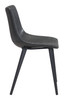 Daniel Vintage Black (Set of 2) Steel and Polyurethane Dining Chair