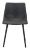 Daniel Vintage Black (Set of 2) Steel and Polyurethane Dining Chair
