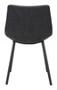 Daniel Vintage Black (Set of 2) Steel and Polyurethane Dining Chair