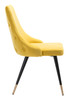 Piccolo Yellow (Set of 2) Steel and Polyester Dining Chair