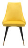 Piccolo Yellow (Set of 2) Steel and Polyester Dining Chair