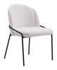 Jambi Ivory (Set of 2) Steel and Polyester Dining Chair