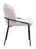 Jambi Ivory (Set of 2) Steel and Polyester Dining Chair