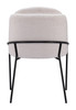 Jambi Ivory (Set of 2) Steel and Polyester Dining Chair