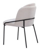 Jambi Ivory (Set of 2) Steel and Polyester Dining Chair
