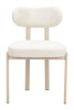 Aurea Light Gray (Set of 4) Steel and Polyester Dining Chair