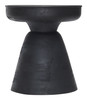 Sage Black Mango Wood Round Side Table