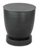 Baku Black Iron Round Side Table