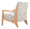 Runa Beige & Natural Rubberwood and Polyester Accent Chair