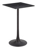 Valleta Black Steel Square Bar Table