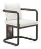 Ciel Ivory (Set of 2) Aluminum and Polyester Dining Chair for Outdoor Use