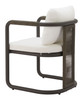 Ciel Ivory (Set of 2) Aluminum and Polyester Dining Chair for Outdoor Use