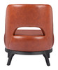 Mistley Brown Ash Wood and Polyurethane Accent Chair