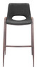Desi Black & Walnut (Set of 2) Steel and Polyurethane Barstool