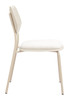Zeal Light Gray & Beige (Set of 4) Steel and Polyester Dining Chair