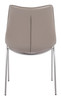 Magnus Brown & Silver (Set of 2) Stainless Steel Dining Chair
