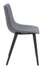 Daniel Gray (Set of 2) Steel and Polyester Dining Chair