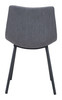 Daniel Gray (Set of 2) Steel and Polyester Dining Chair