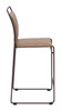 Verbena Brown (Set of 2) Steel and Polyurethane Counter Stool