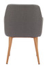 Wisom Gray (Set of 2) Ash Wood Dining Chair