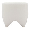 Lopta White Polyester Accent Chair