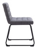 Pago Gray (Set of 2) Steel and Polyester Dining Chair