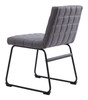 Pago Gray (Set of 2) Steel and Polyester Dining Chair