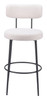 Blanca Ivory (Set of 2) Steel and Polyester Barstool