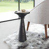 Omni Black Mango Wood Round Side Table