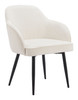 Jolie Ivory (Set of 2) Steel and Polyester Dining Chair
