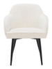 Jolie Ivory (Set of 2) Steel and Polyester Dining Chair