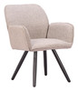 Sieve Beige (Set of 2) Aluminum and Olefin Swivel Dining Chair