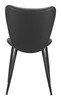 Prestige Black (Set of 2) Steel and Polyurethane Dining Chair