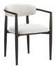Midori White Aluminum and Olefin Dining Chair for Outdoor Use