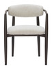 Midori White Aluminum and Olefin Dining Chair for Outdoor Use