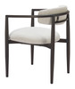 Midori White Aluminum and Olefin Dining Chair for Outdoor Use