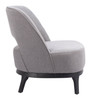 Mistley Gray Ash Wood and Polyester Accent Chair