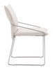 Pola White (Set of 2) Steel and Polyester Dining Chair