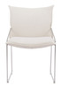 Pola White (Set of 2) Steel and Polyester Dining Chair