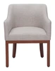 Berbera Gray Poplar Wood and Rubberwood Dining Chair