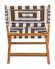 Sunshine Multicolor Acacia Wood Lounge Chair for Outdoor Use